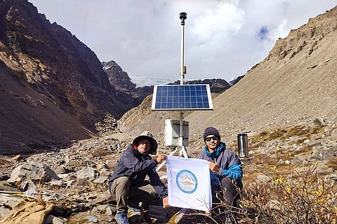 Automatic Weather Station at Khangri Glacier