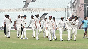 Photo: X | CABCricket : Bengal cricket team in Ranji Trophy.