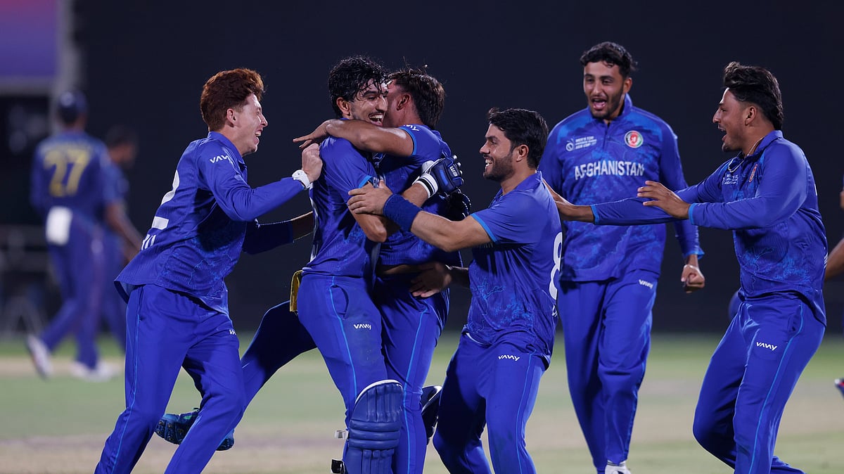 X/ @ACBofficials : Afghan Abdalyans celebrating their maiden Emerging Teams Asia Cup title.