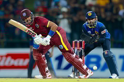 Sri Lanka and West Indies 3rd ODI: West Indies' Captain Shai Hope plays a shot