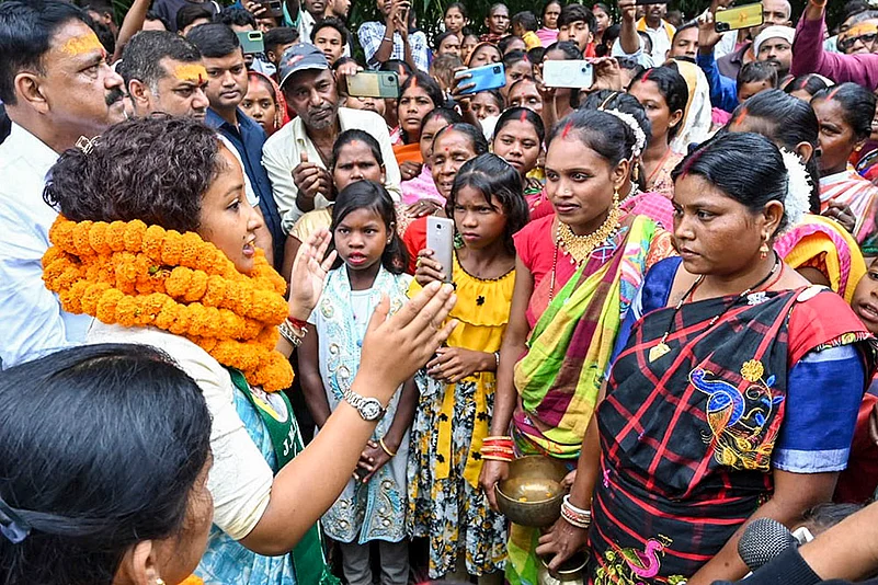Jharkhand Assembly elections: Kalpana Soren during public meet ahead of Assembly elections