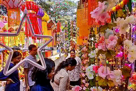 Shopping for Diwali festival