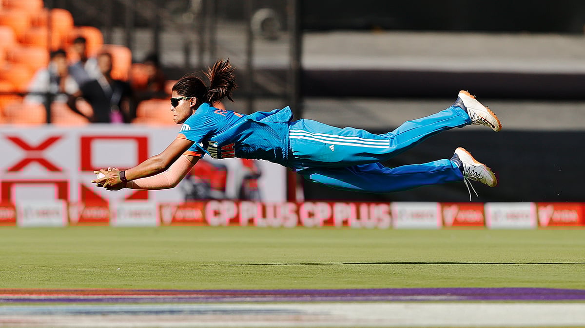 X/ @BCCIWomen : Radha Yadav taking a beautiful catch.