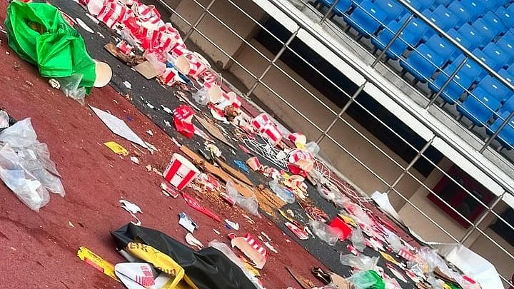 how Jawaharlal Nehru Stadium looked after the Diljit Dosanjh concert