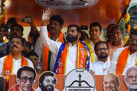 Eknath Shinde files nominations