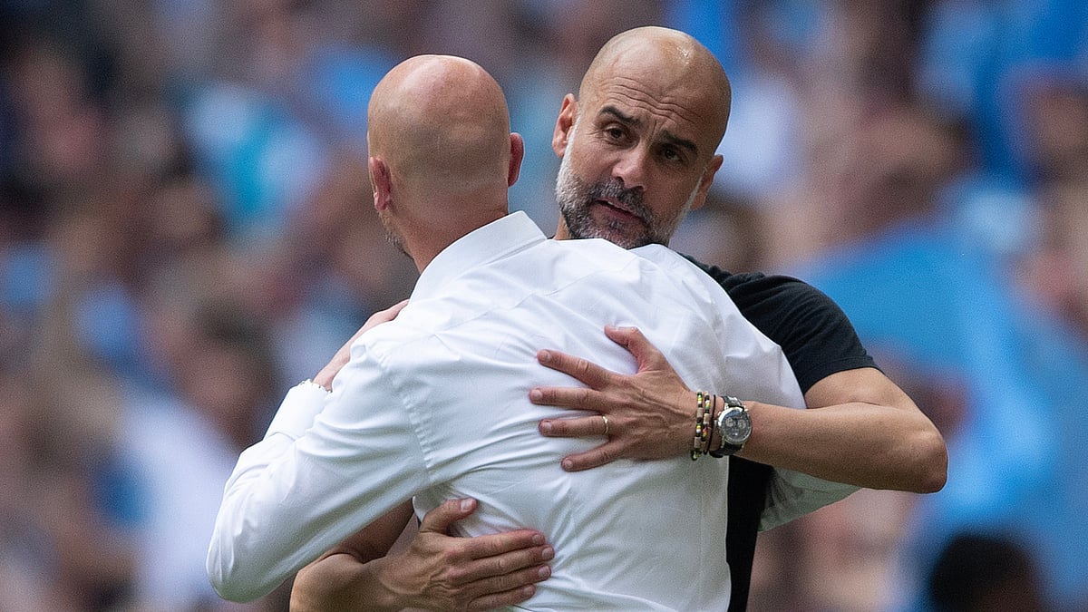 Pep Guardiola won five of his seven games against former Manchester United manager Erik ten Hag - null