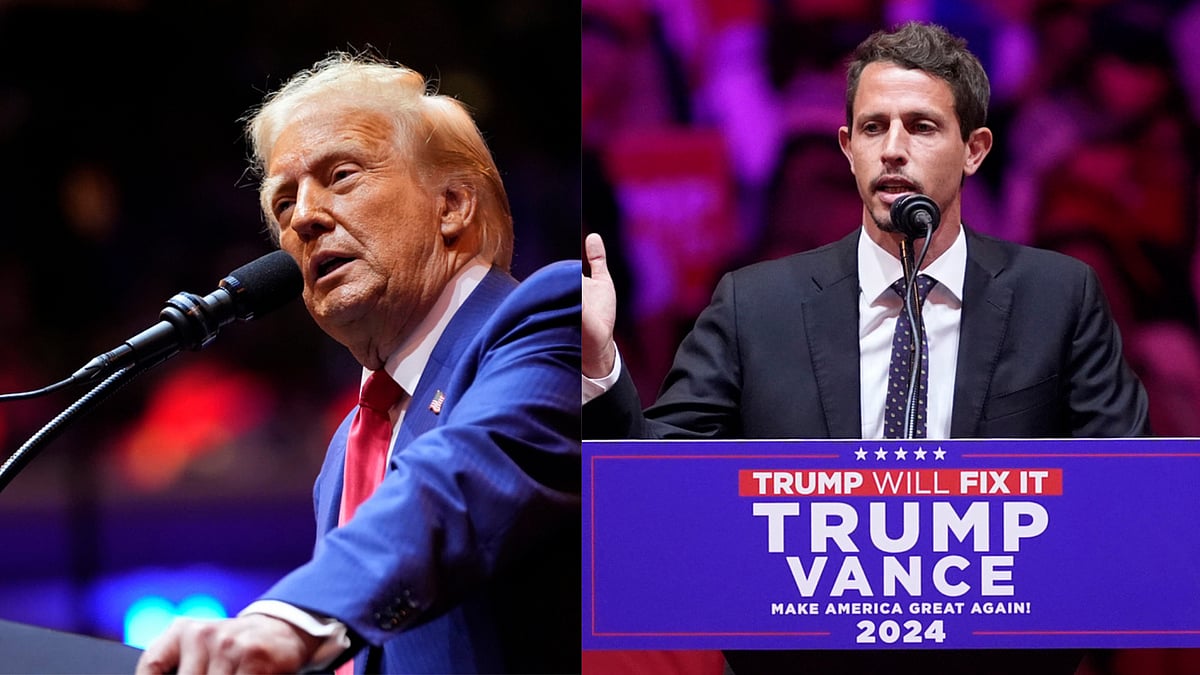 Former President Donald Trump (L) and Comedian Tony Hinchcliffe (R) at MAGA Rally in New York - | Photo: AP