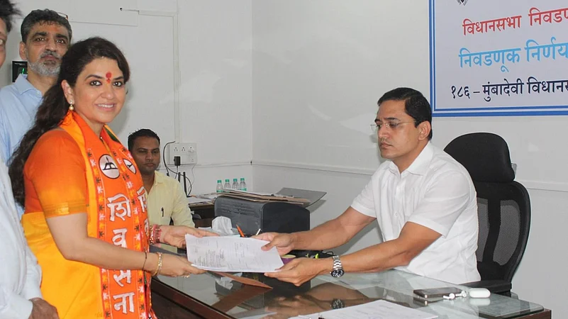 Shiv Senas Shaina NC filed her nomination