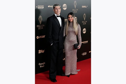 2024 Ballon d' Or Awards: Argentina player Alejandro Garnacho and his partner Eva Garcia
