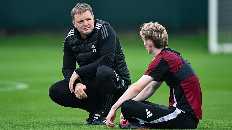 Eddie Howe and Anthony Gordon