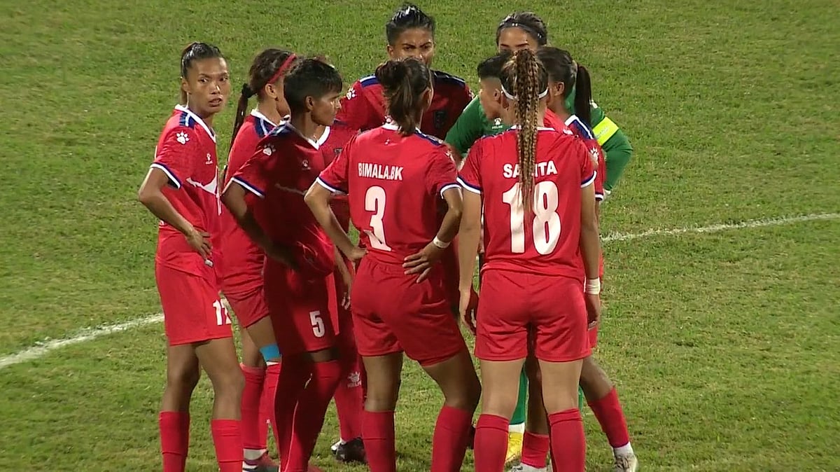 X : SAFF Women's Championship 2024: Nepali Chelis have equalised thanks to Amisha Karki.