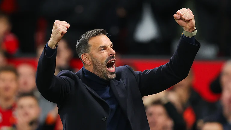 Ruud van Nistelrooy oversaw victory in his first game in interim charge of Manchester United against Leicester City on Wednesday. - null