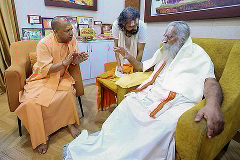 Yogi Adityanath and Mahant Nritya Gopal Das