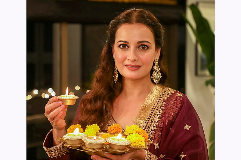 Dia Mirza Diwali celebration