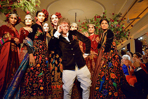 Getty Images : Designer Rohit Bal during a fashion show |