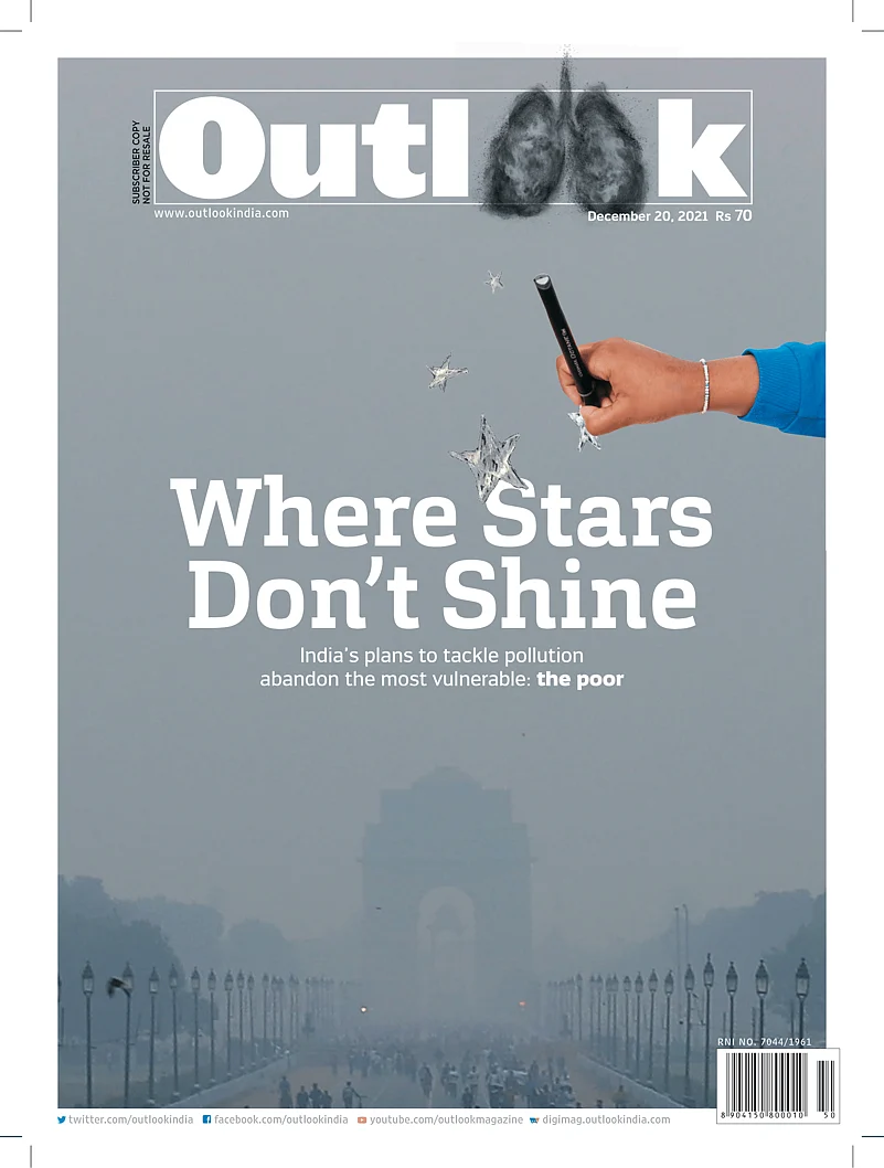 Outlook cover on Delhi pollution