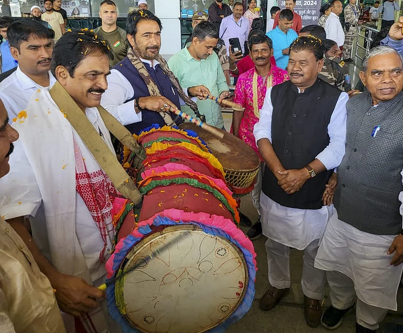 Congress leaders in Ranchi