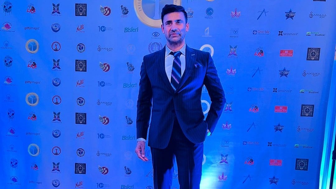 Special Arrangement : Sangram Singh recently bagged the International Innovators Change Makers Award in Sunnyvale, California.