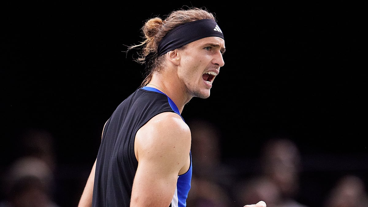 X | ATP Tour : Alexander Zeverev at Paris Masters 2024. 