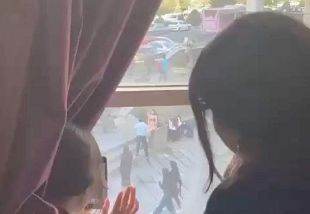 Screengrab of the viral video Iran