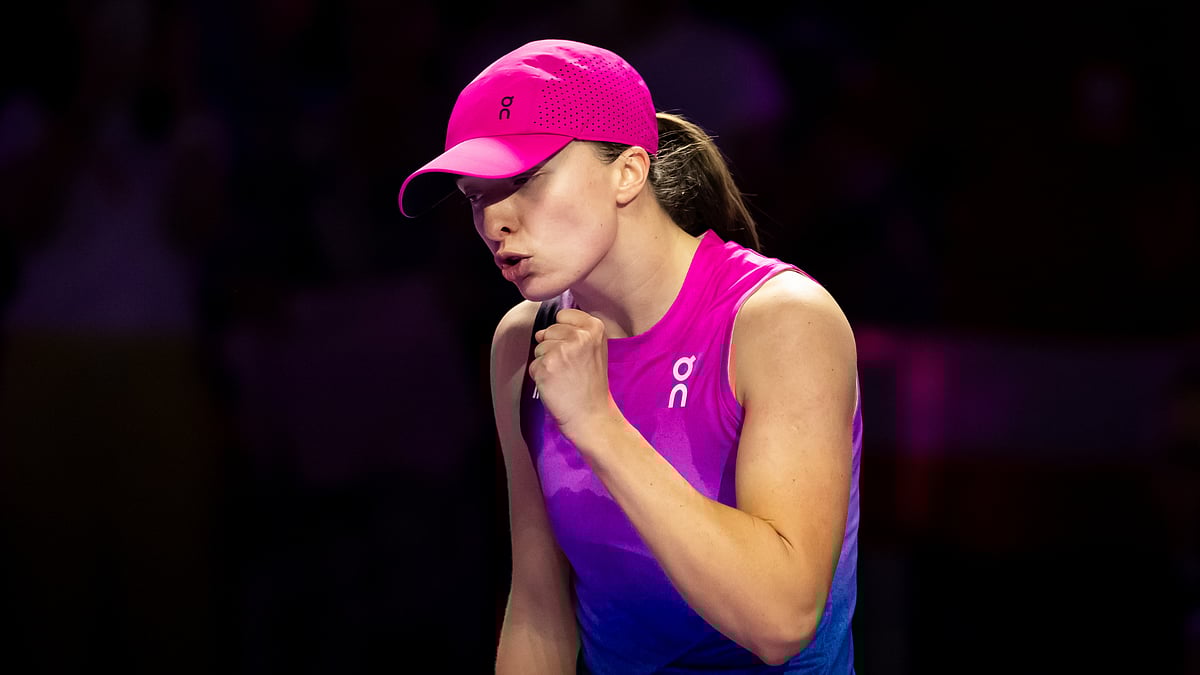 Iga Swiatek made a winning start to her WTA Finals campaign