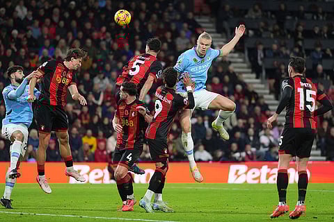 English Premier League Soccer Match: Bournemouth vs Manchester City