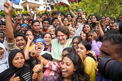 Priyanka Gandhi campaigns for Wayanad polls