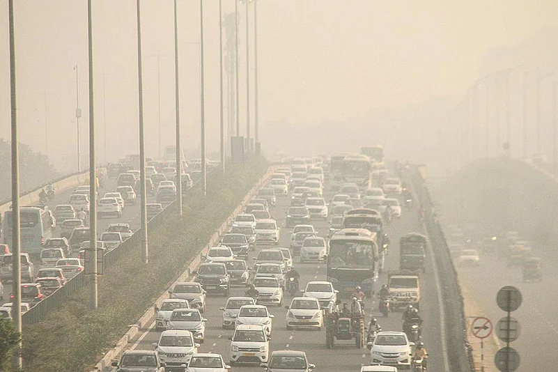 Smog in Gurugram