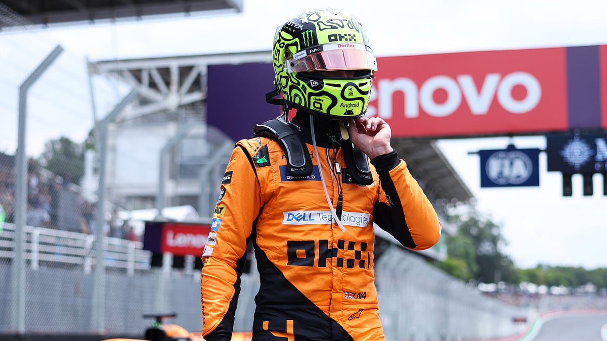 Lando Norris will start Sunday's race on pole