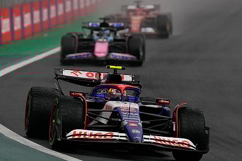 Brazilian Grand Prix 2024: Yuki Tsunoda, of Japan, steers his RB