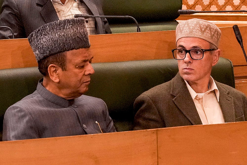 | Photo: PTI : J&K Assembly session