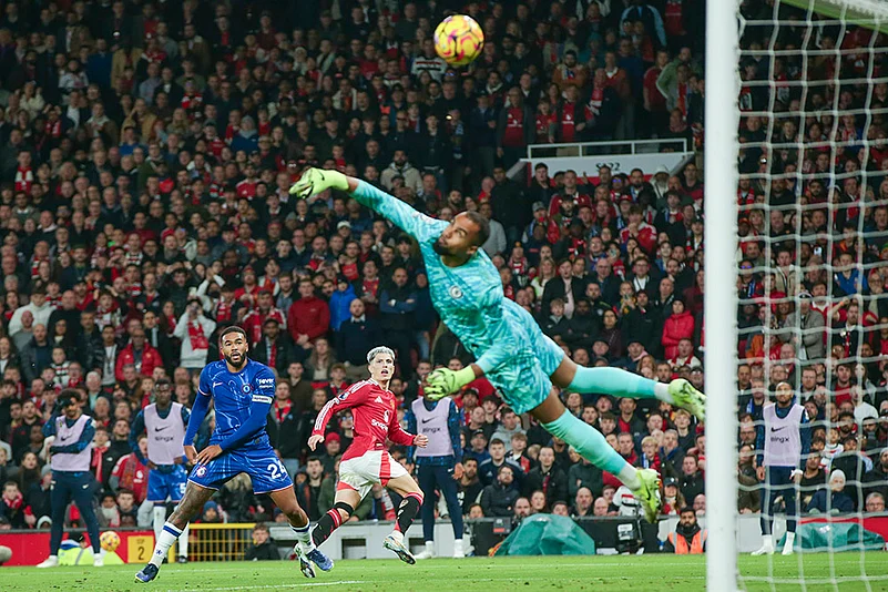 Britain Soccer Premier League 2024-25 Manchester United vs Chelsea football gallery_Reece James