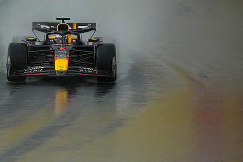 Brazilian Grand Prix 2024: Max Verstappen, of Netherlands, steers his Red Bull