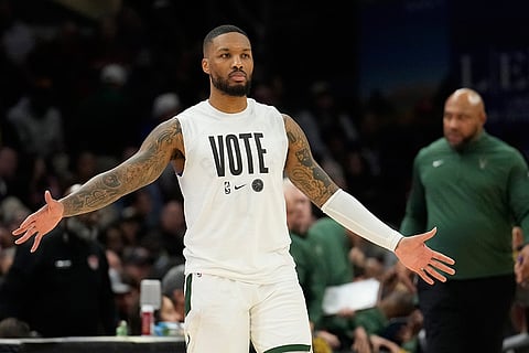 Milwaukee Bucks guard Damian Lillard