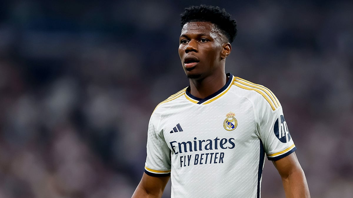 Real Madrid's Aurelien Tchouameni