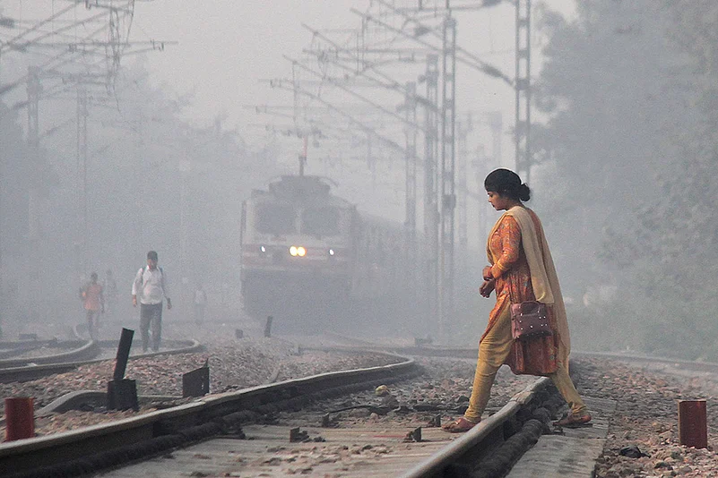 North India weather Air pollution photos_4