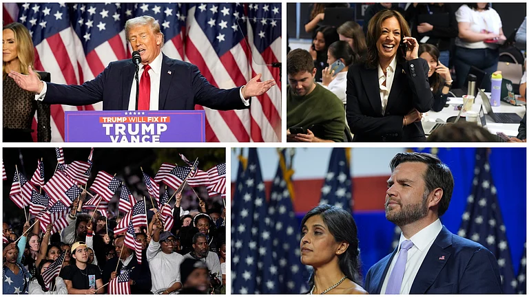 Trump-Vance Claim Victory; Harris Trails Behind -
| Photo: AP