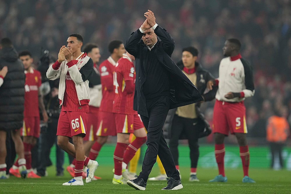 | Photo: AP/Jon Super : Champions League 2024-25: Liverpool's manager Arne Slot 