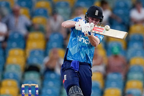 WI Vs ENG, 3rd ODI: England's Dan Mousley plays a shot against West Indies