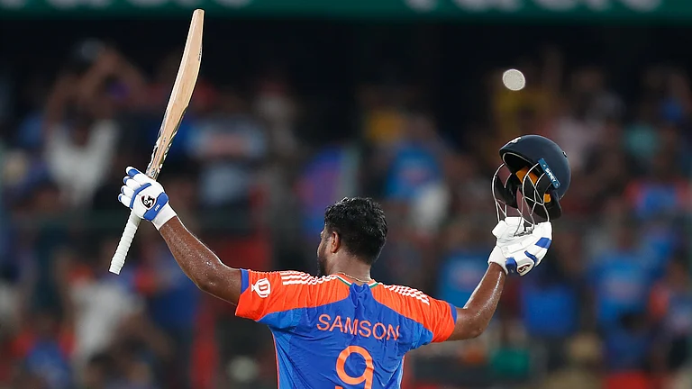 India's opener batter Sanju Samson. - Photo: X | BCCI