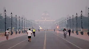 | Photo: PTI : Fine for stubble burning doubles as Delhi NCR grapples with dangerous air quality