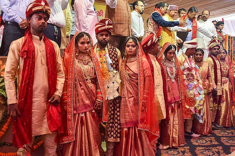 Mass wedding ceremony in Moradabad