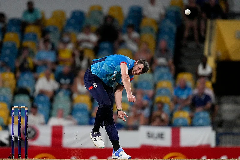 West Indies vs England 3rd ODI at Kensington Oval in Bridgetown, Barbados_Jamie Overton