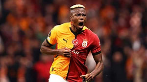 Victor Osimhen scored two goals in Galatasaray's win over Tottenham.