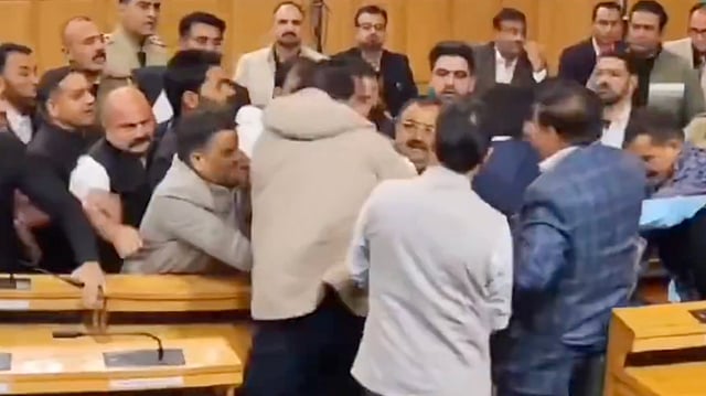 MLAs Come To Blows In J&K Assembly Over Article 370 Banner | Video 