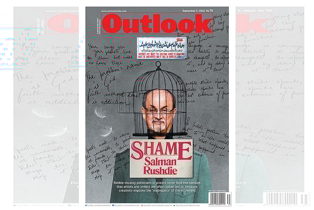 Shame Salman Rushdie magazine cover