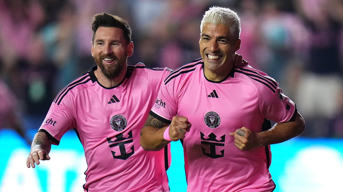 Lionel Messi and Luis Suarez