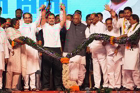 Maha Vikas Aghadi's Maharashtra Swabhiman rally in Mumbai