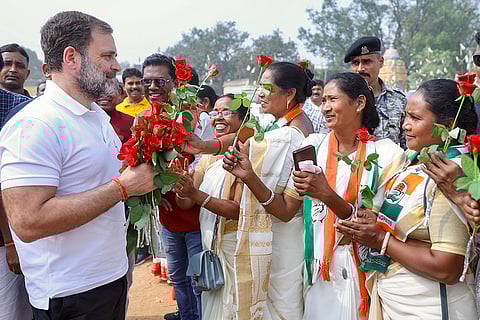 J'khand polls: Rahul Gandhi campaigns in Jharkhand