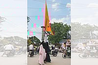 | Photo: Suresh K. Pandey : Election Fever: A view of Jhanda Chowk at Hazaribagh in Jharkhand 